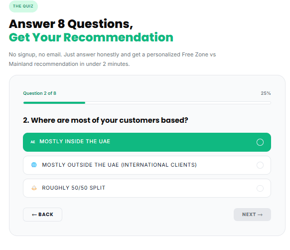 Question 2 Customer Location