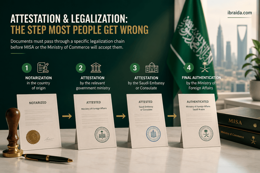 documents required to start a business in Saudi Arabia