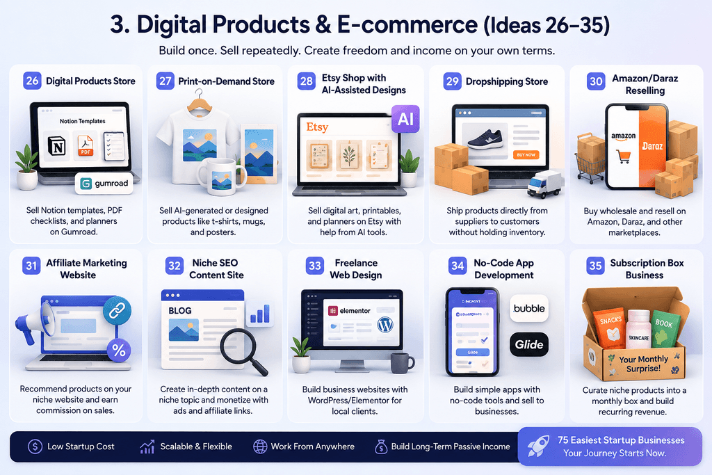 Digital Products & E-commerce