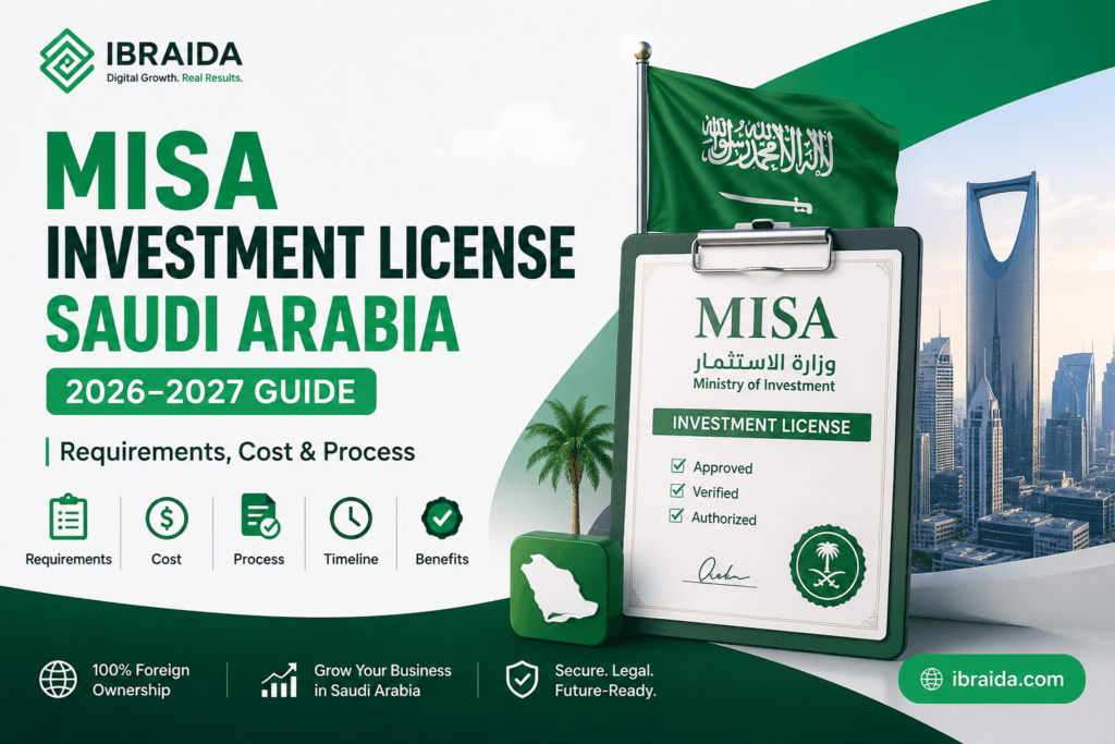 MISA investment license Saudi Arabia