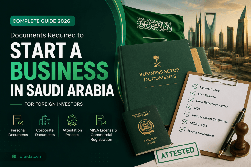 documents required to start a business in Saudi Arabia