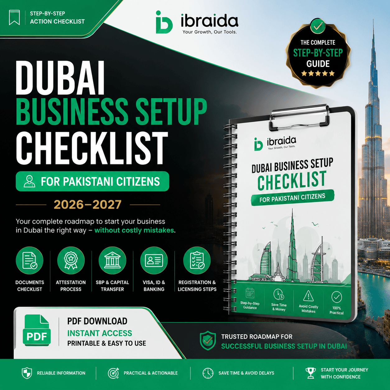 Dubai Business Setup Checklist for Pakistani Citizens cover